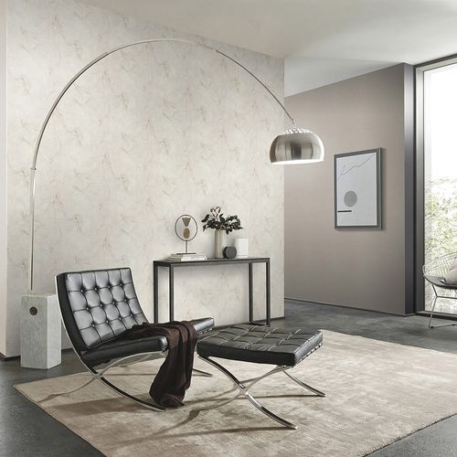 Non-woven wallpaper Floral Cream Beige Glitter 10514-14