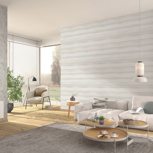 Non-woven wallpaper watercolor cream beige glitter 10515-38