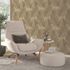 Non-woven wallpaper Feathers Gold Metallic 10516-30 1