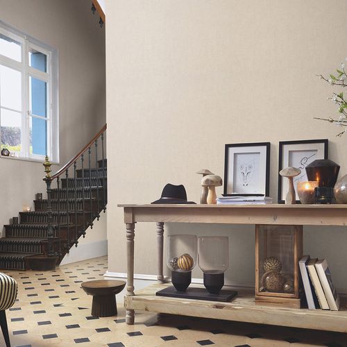 Non-woven wallpaper plain beige glitter 10539-05