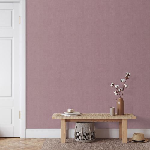 Non-woven wallpaper plain purple glitter 10539-09