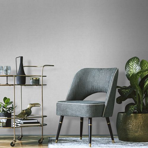 Non-woven wallpaper plain light grey glitter 10539-31