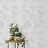 Non-woven wallpaper leaves texture light grey 10459-31 5