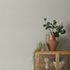 Non-woven wallpaper textile look plain green cream 10463-24 5