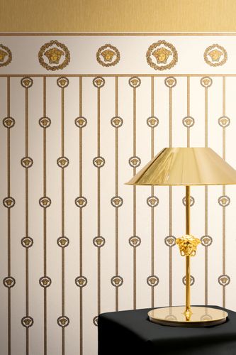 Versace wallpaper panel cream gold metallic 79131-1