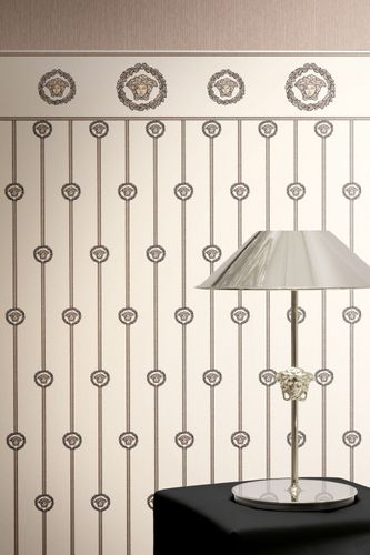 Versace wallpaper panel cream beige metallic 79131-5