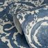 Versace Wallpaper Floral Cream Dark Blue 79135-4 4