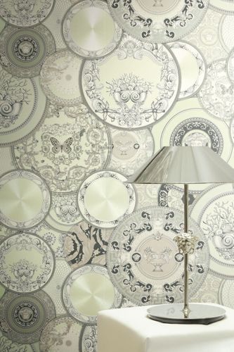 Versace Wallpaper Baroque Green Pearl Metallic 79136-2