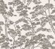 Non-woven wallpaper Floral Trees White Grey 79001-5 2