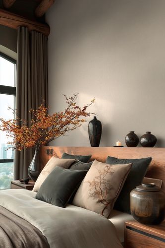 Non-woven wallpaper textile look solid beige cream 79010-2