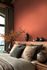 Non-woven wallpaper textile look solid red orange 79010-6 1