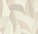 Non-woven wallpaper leaves cream pearlescent 79039-5 2