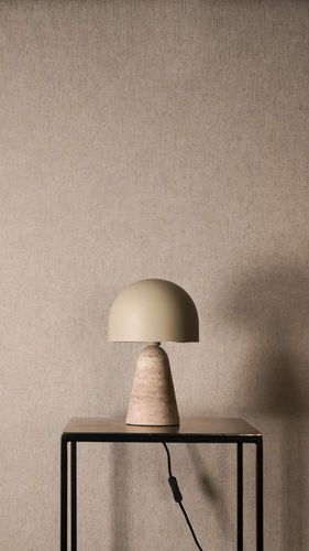 Non-woven wallpaper plain gray gold metallic 79201-6