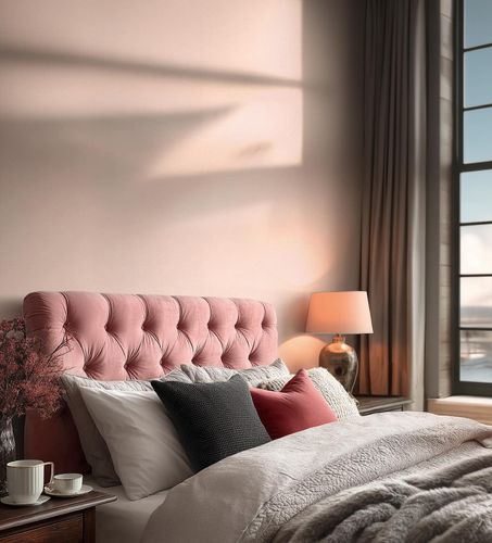 Non-woven wallpaper textile look structure pink 79202-2