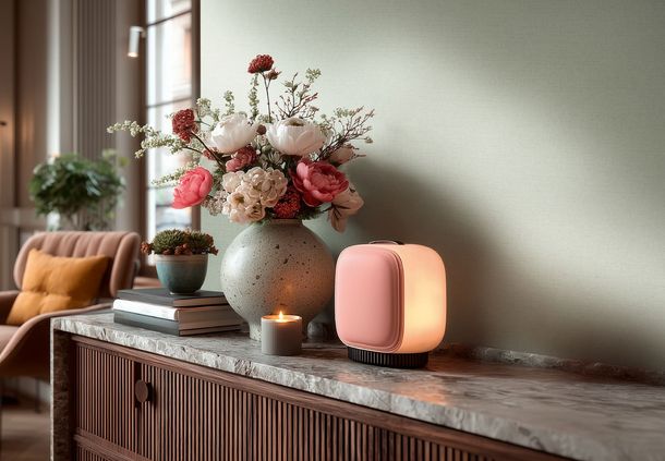 Non-woven wallpaper textile look light green 79202-4