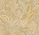 Non-woven wallpaper leaves beige cream yellow 78025-4 2