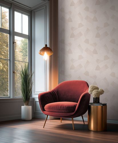 Non-woven wallpaper pattern lines grey white 79160-2
