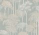 Non-woven wallpaper Palm Tree Blue Cream Metallic 79162-2 2