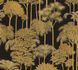 Non-woven wallpaper Palm Tree Black Gold Metallic 79162-3 2