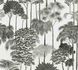 Non-woven wallpaper Palm Tree Jungle White Black 79162-5 2