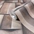 Non-woven wallpaper wood look 3D effect grey brown 35375 2