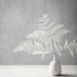 Non-woven wallpaper leaf pattern texture light grey 35392 1
