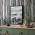 Non-woven wallpaper forest trees nature grey cream 35397 1