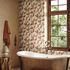 Non-woven wallpaper leaves floral grey brown red 35398 1