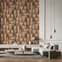Non-woven wallpaper wood look 3D effect brown beige 35399 1