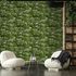 Non-woven wallpaper stone look moss green grey 45731 1