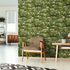 Non-woven wallpaper stone look moss green beige 45732 1