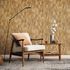 Non-woven wallpaper wood look striped beige yellow 45737 1