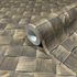 Non-woven wallpaper wood look 3D effect graphic brown 45742 2