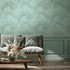 Non-woven wallpaper marble look waves blue and green 45759 1