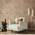 Non-woven wallpaper stone look herringbone beige 45760 1
