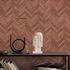 Non-woven wallpaper stone look herringbone red brown 45763 1