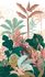 Photo Wallpaper Jungle Tropical White Green Red 42223 3