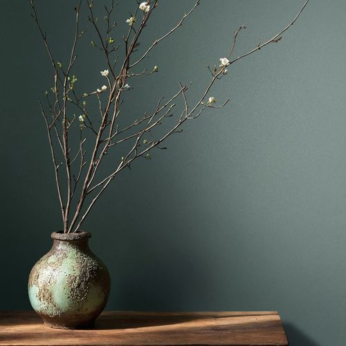 Non-woven Wallpaper plain Texture Modern Turquoise 82523