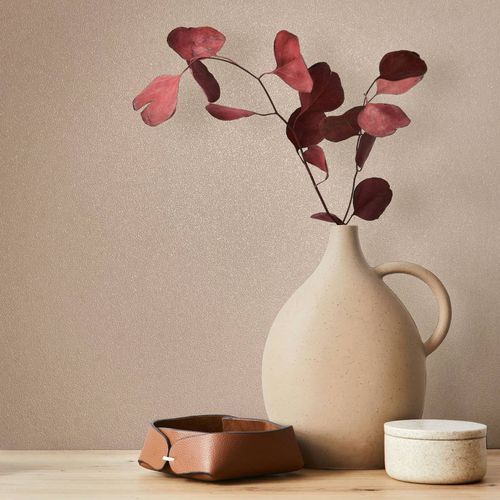 Non-woven wallpaper plain Texture Modern Beige 82527