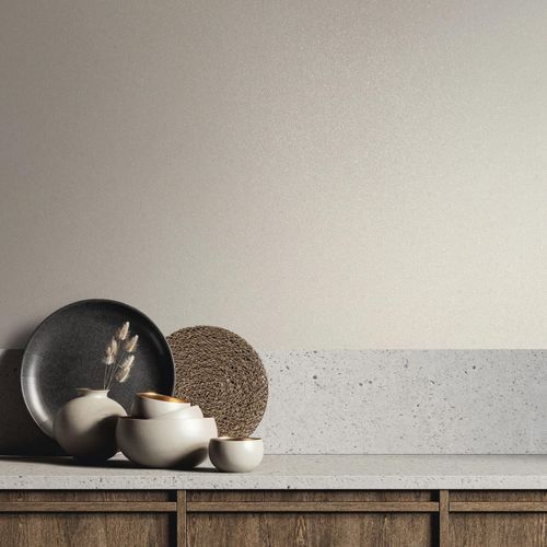 Non-woven Wallpaper plain Texture Modern Cream White 82530