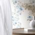 Non-woven Wallpaper Floral Flowers White Blue Grey 89012 2
