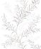 Non-woven Wallpaper Leaves Tendrils White Blue Brown 89017 3