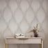 Wallpaper Papis Loveday Graphic Grey Cream Metallic 35801 1