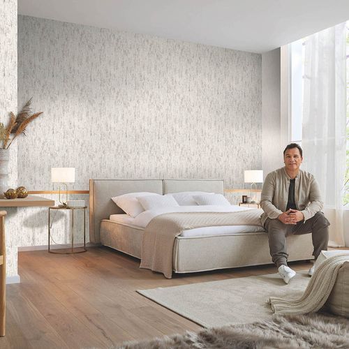 Guido Maria Kretschmer Wallpaper Plaster Beige Metallic