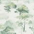 Non-woven Wallpaper Trees Forest Cream Dark Green 10557-07 2