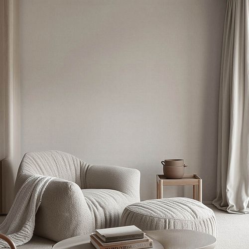 Non-woven Wallpaper plain Abstract Beige Creme 10559-02