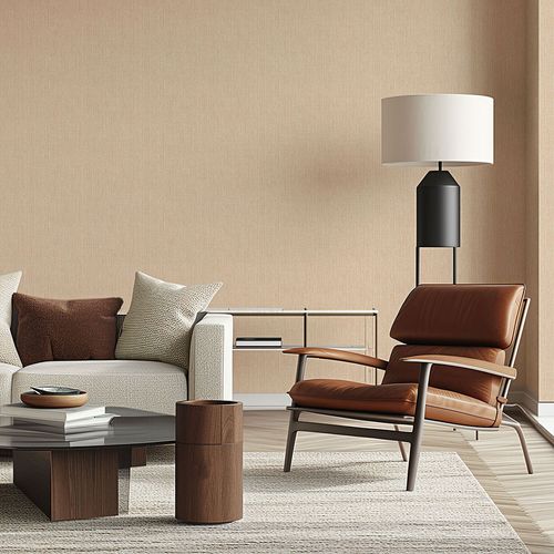 Non-woven Wallpaper plain Abstract Orange Grey 10559-04