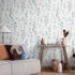 Non-woven Wallpaper Floral White Blue Grey 10561-18 1