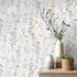 Non-woven Wallpaper Floral White Blue Beige 10561-35 5