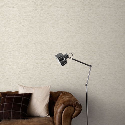 Non-woven Wallpaper Wood Look Beige Cream Glitter 10562-02